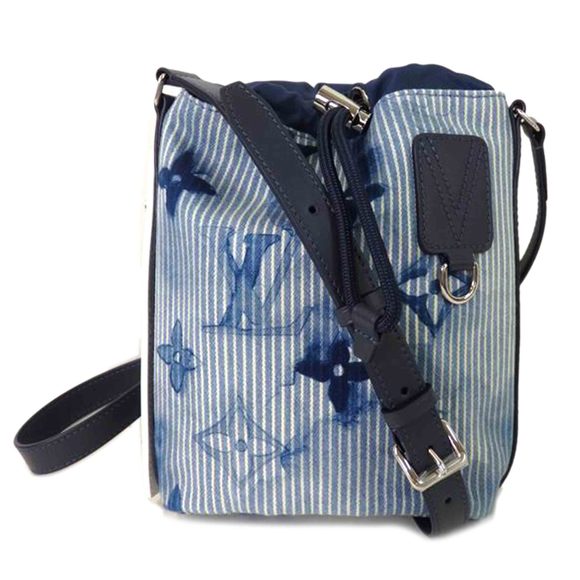 Louis Vuitton Sac Marant Monogram Leather Handbag Blue - Picture 1 of 7